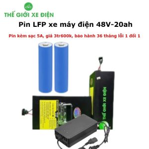 Bộ lưu trữ LFP 48V-20Ah: Giải pháp năng lượng bền vững cho xe hai bánh